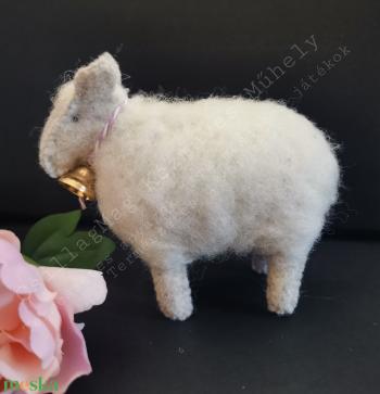 Szürke Gyapjúfilc Juh Bárány Gyapjú Bundában Természetes Anyagok Gyapjúfilc Gyapjú Tűnemezelt Nemezjáték Nemez