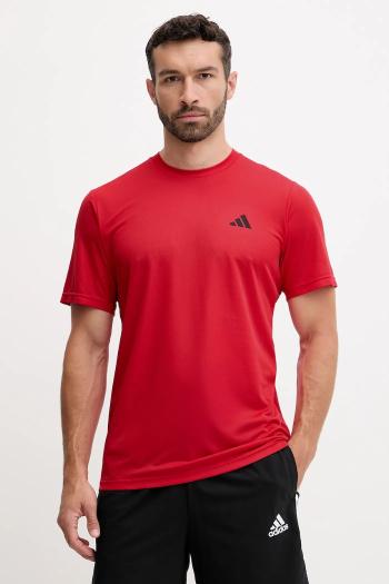 Tréningové tričko adidas Performance Train Essentials červená farba, melanžové, JC5194