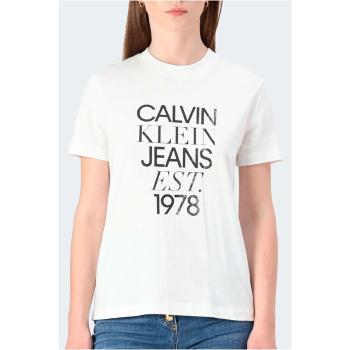 Calvin Klein Jeans  J20J224910  Tričká a polokošele Biela