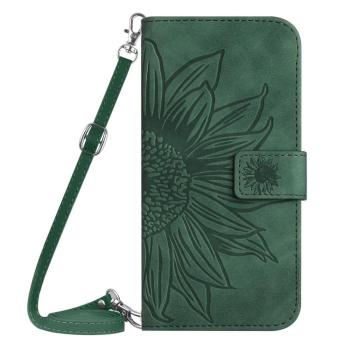 ART SUNFLOWER Peňaženkový obal so šnúrkou pre Xiaomi Redmi Note 14 zelený