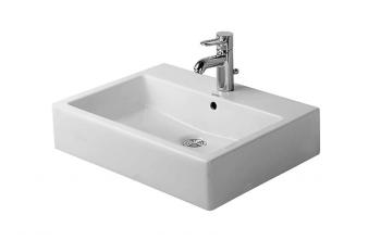 DURAVIT - Vero Umývadlo, 60x47 cm, s prepadom, s otvorom na batériu, biela 0454600027