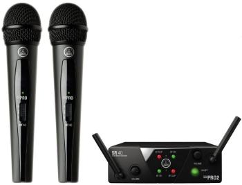 AKG WMS40 Mini Dual Vocal Bezdrôtový set ISM2: 864.375MHz + ISM3: 864.85MHz