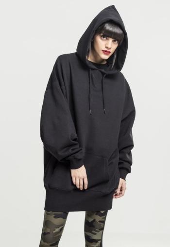 Urban Classics Ladies Long Oversize Hoody black - 4XL