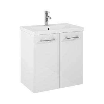 Kúpeľňová skrinka pod umývadlo Jika Ponta 60x60x38,6 cm biela H40J5222005001