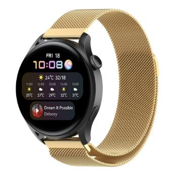 MILANESE Kovový remienok pre Huawei Watch GT 3 Pro 46mm zlatý