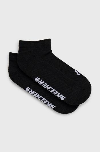 Ponožky Skechers (2-pak) čierna farba