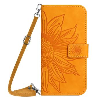 ART SUNFLOWER Peňaženkové puzdro s remienkom Motorola Moto G13 / G23 žltý