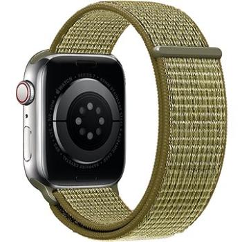 Eternico Airy na Apple Watch 42 mm/44 mm/45 mm  Green Fig and Brown edge (AET-AWAY-GrFiB-42)