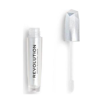 Makeup Revolution  Precious Stone Lip Topper - Iced Diamond  Lesky na pery Biela