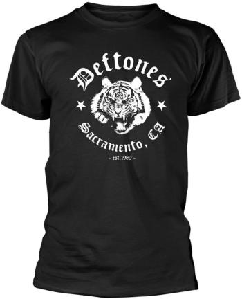 Deftones Tričko Tiger Sacramento Unisex Black 2XL