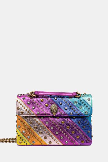 Kožená kabelka Kurt Geiger London KENSINGTON modrá farba, 4701269109
