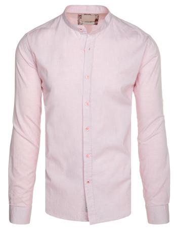Košeľa pánska casual ružová Dstreet DX2650