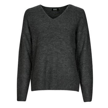 Only  ONLCAMILLA V-NECK L/S PULLOVER KNT NOOS  Svetre Šedá