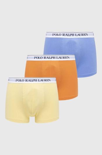 Boxerky Polo Ralph Lauren 3-pak pánske, žltá farba, 714830299