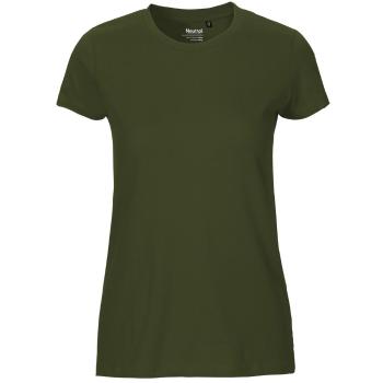 Neutral Dámske tričko Fit z organickej Fairtrade bavlny - Military | L