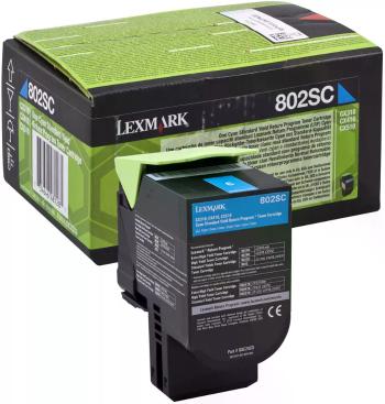 Lexmark 80C2SC0 azúrový (cyan) originálny toner