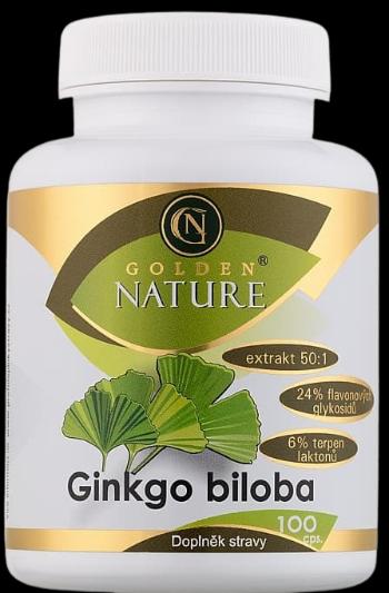 GOLDEN NATURE Ginkgo Biloba extrakt 50:1 60 mg 100 kapsúl