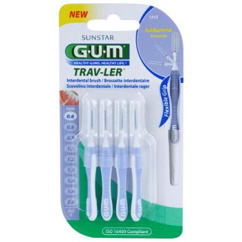 G.U.M Trav-Ler Interdental medzizubné kefky 0,6 mm 4 ks