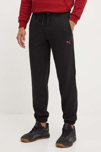 Tepláky Puma F1 ESS Sweatpants čierna farba, s potlačou, 625729