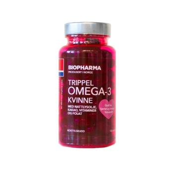 Trippel OMEGA 3 Kvinne Kakao - Biopharma - 120 kapsúl