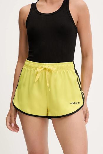 Šortky adidas Originals Sprinter Shorts žltá farba, s nášivkou, vysoký pás, JD3611