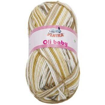 Bellatex Priadza Oli Baby 100 g – 25 biela, béžová, hnedá (8138)