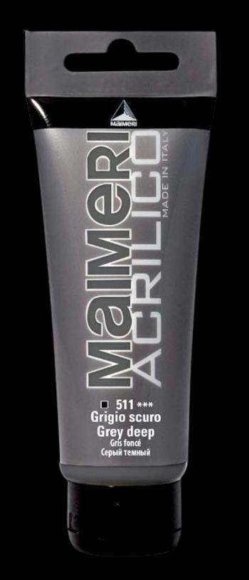 MAIMERI ACRILICO - Akrylové farby 511 - grey deep, 0,2 L