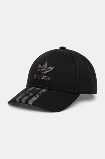 Bavlnená šiltovka adidas Originals čierna farba, s nášivkou, IY1545