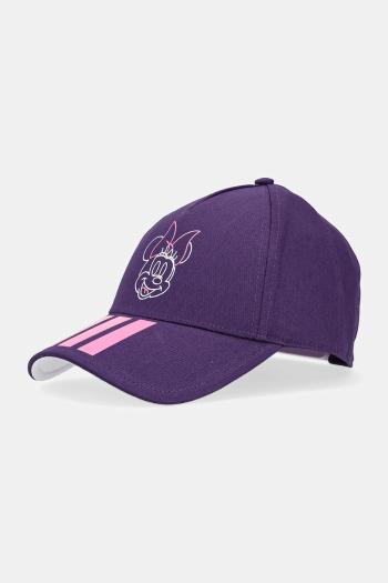 Detská bavlnená šiltovka adidas Performance fialová farba, JM1831