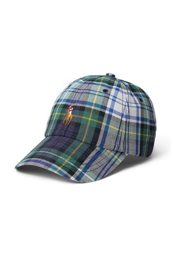 Bavlnená šiltovka Polo Ralph Lauren zelená farba, vzorovaná, 710972690
