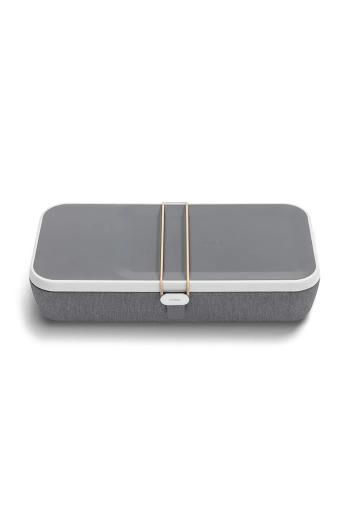 Prenosný kancelársky organizér s funkciou bezdrôtového nabíjania Orbitkey Nest v2 24 x 12 x 5 cm šedá farba