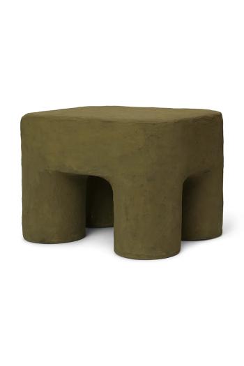 Stolík ferm LIVING Podo Stool zelená farba