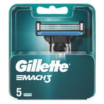 GILLETTE Mach3 Náhradné hlavice 5 ks