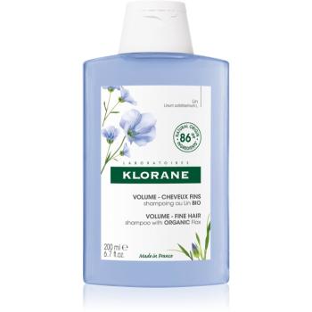 Klorane Flax Fiber Bio Sampon finom, lesimuló hajra 200 ml