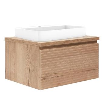 Kúpeľňová skrinka s umývadlom a krycou doskou Naturel Savona 98x43x44,8 cm dub halifax mat SAVONA100DHDU