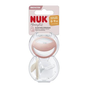 NUK Dudlík Mommy Feel 0-9m krém 2 ks