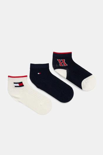 Ponožky pre bábätká Tommy Hilfiger 3-pak tmavomodrá farba, 701229881