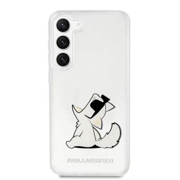 Karl Lagerfeld PC/TPU Choupette Eat Zadný Kryt na Samsung Galaxy S23 Transparentný (KLHCS23SCFNRC)