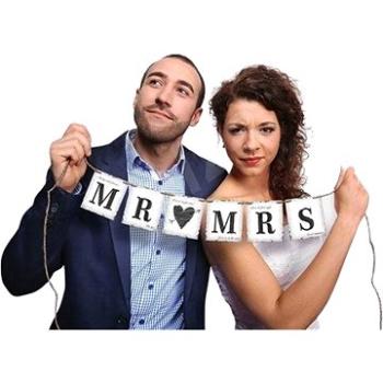 Banner mr & mrs  - 77cm - svatba (5901157469885)