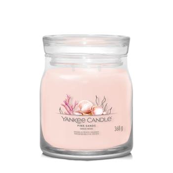 Yankee Candle Aromatická sviečka Signature sklo stredná Pink Sands 368 g