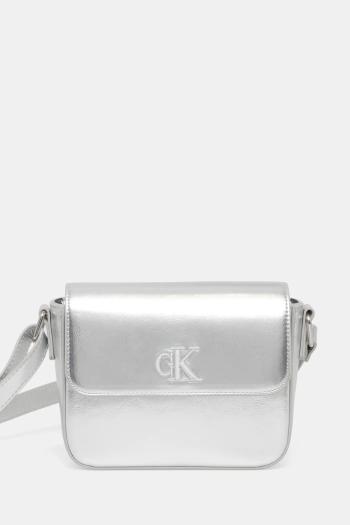 Detská kabelka Calvin Klein Jeans strieborná farba, IU0IU00688