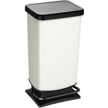 Rotho Odpadkový kôš PASO 40 L – krémovo-biela (1754111007)