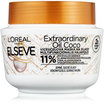 L´Oréal Paris Maska na vlasy s kokosovým olejom na normálnu až suché, nepoddajné vlasy Elseve Extraordinary Oil 300 ml