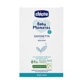 CHICCO Mydlo na ruky tuhé 100 g,CHICCO Mydlo na ruky tuhé s rastlinným glycerínom Baby Moments 81 % prírodných zložiek 100 g