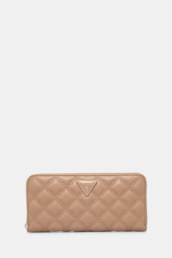 Peňaženka Guess GIULLY dámska, béžová farba, SWQG87 48146