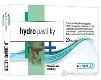 Generica hydro pastilky 20 ks