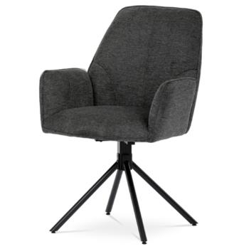 Jedálenská stolička Autronic 59x89 cm sivá látka HC-522 GREY2