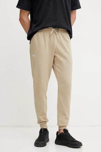 Tepláky Under Armour zelená farba, jednofarebné