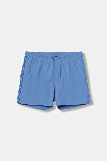 Plavkové šortky Calvin Klein červená farba, KM0KM01109