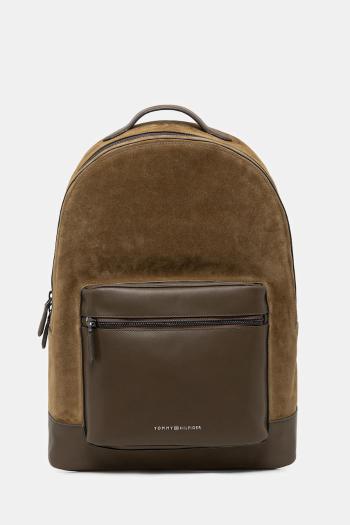 Ruksak Tommy Hilfiger pánsky, zelená farba, veľký, jednofarebný, AM0AM13229